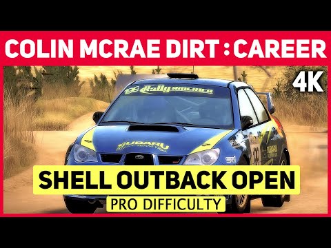 Colin McRae DiRT in 4K - Career - #12 Shell Outback Open - Pro Difficulty