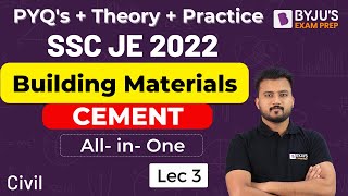 Cement | Building Materials | SSC JE 2022 | Civil Engineering