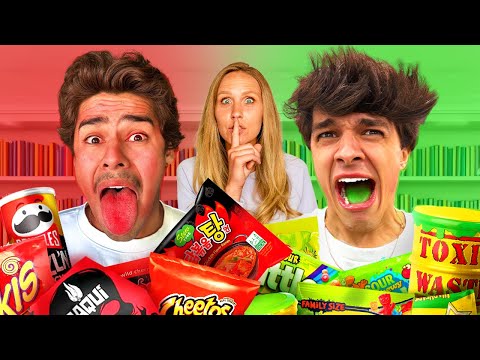 EXTREME SPICY VS SOUR CHALLENGE IN THE LIBRARY!!