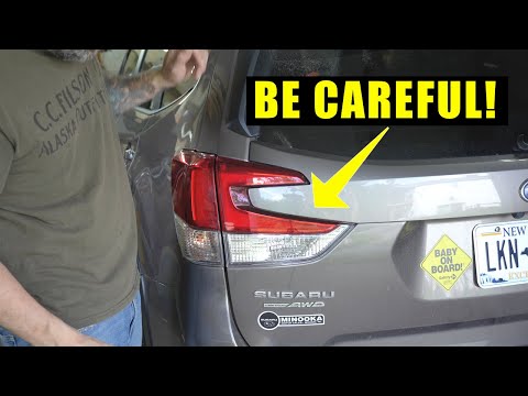 Changing a Subaru Forester Tail Light on Liftgate Trunk - 5th and 6th Gen
