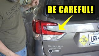 Changing a Subaru Forester Tail Light on Liftgate Trunk - 5th and 6th Gen