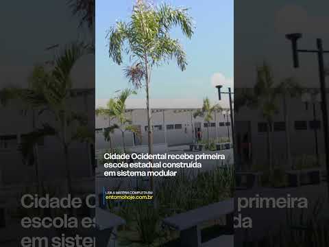 Cidade Ocidental recebe primeira escola estadual construída em sistema modular