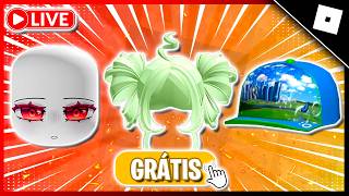🔴LIVE! PEGANDO ITENS GRÁTIS NO ROBLOX E JOGANDO COM INSCRITOS