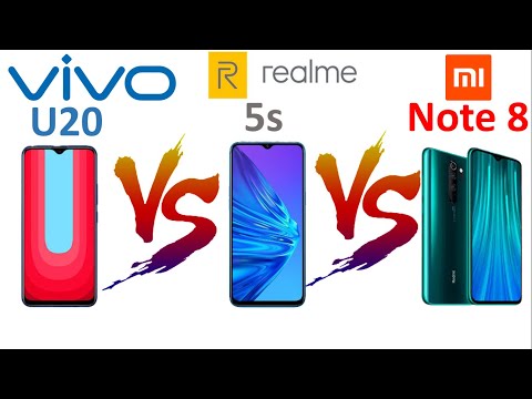 Vivo U20 Vs Realme 5s Vs Redmi Note 8 : Specs comparison in Hindi