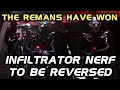 Cryptic Listened Infiltrator Nerf To Be Reversed