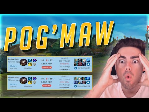 INSANE BUFFED AP KOG'MAW MID NUKING FROM ACROSS THE MAP! - League of Legends