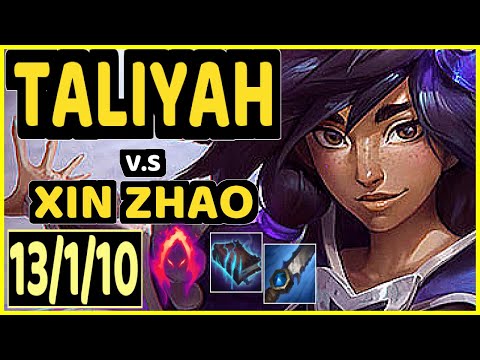 KADIR (TALIYAH) vs XIN ZHAO - 13/1/10 KDA JUNGLE GAMEPLAY - EUW Ranked GRANDMASTER