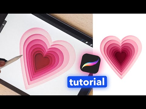 Create this paper cut effect in Procreate