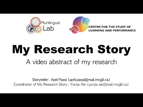 My Research Story - April Passi