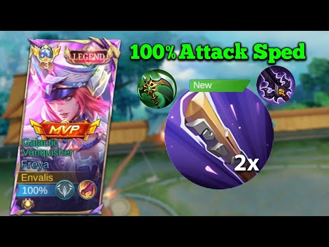 100% ATTACK SPEED BUILD ON FREYA IS OVERPOWERD 💀🔥(GOD MODE)