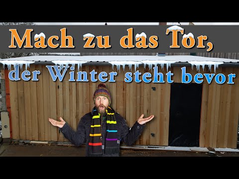 Flügeltore selber bauen für´s Heizhaus