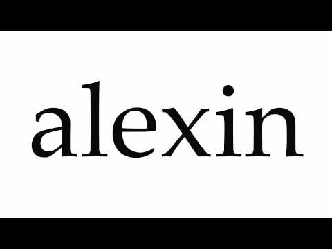 How to Pronounce alexin
