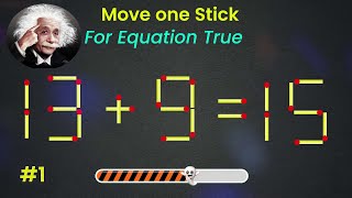 Move 1 Stick to Make EQUATION ❓#math #physic #Puzzlemath