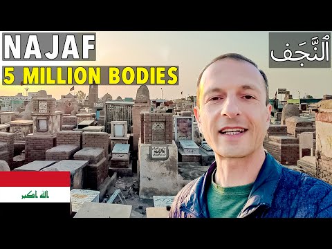 WORLD'S BIGGEST CEMETERY, NAJAF - American in IRAQ Travel Vlog 🇮🇶 أمريكي في ٱلنَّجَف