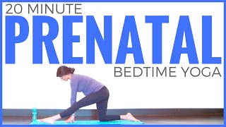 Nighttime Prenatal Pregnancy Yoga Routine | 20 min