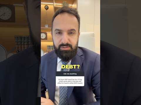 Understanding Credit Card Debt and Travel Restrictions in the GCC! #arashzad #lawyer #dubai #debt