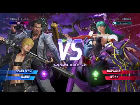 MARVEL VS  CAPCOM INFINITE Frank West and Dante VS Morrigan and Jedah