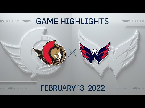 NHL Highlights | Senators vs. Capitals - Feb 13, 2022