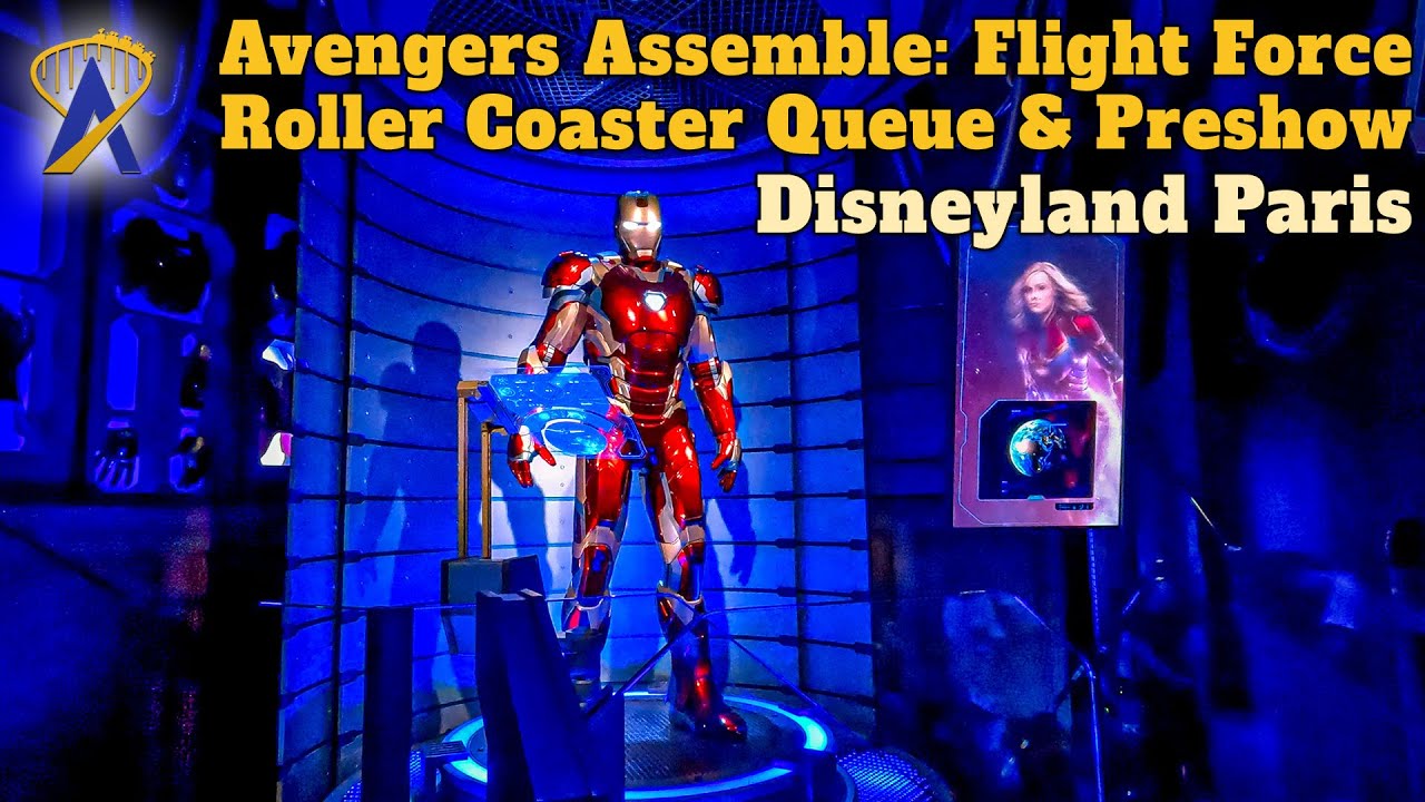 Flight Force Ride MyDisneyFix | Avengers Assemble: Flight Force Roller Coaster Queue and ...