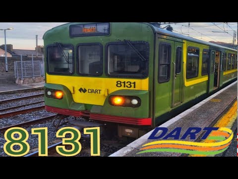 Onboard Ride on IÉ 8100/8300 Class DART Number 8131 from Greystones to Bray. 14/12/2021.