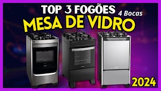 ? Melhores Fogões 4 Bocas Mesa de Vidro 2024 ? | Qual Melhor Fogão 4 Bocas Mesa de Vidro? ?
