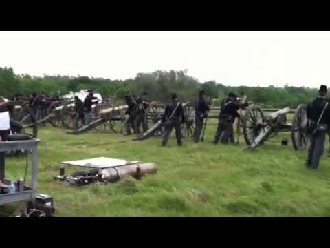 Behind the Scenes SIMULATED Civil War Cannon Barrage for "Abe Lincoln Vampire Hunter"