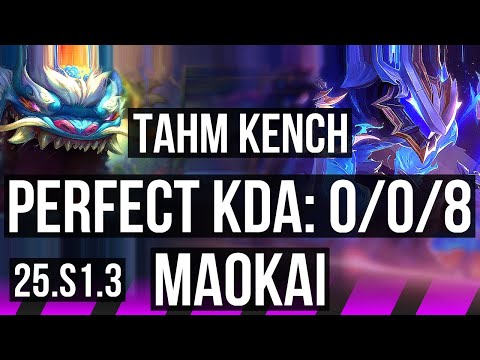 TAHM KENCH & Lux vs MAOKAI & Kai'Sa (SUP) | 0/0/8 | NA Grandmaster | 25.S1.3