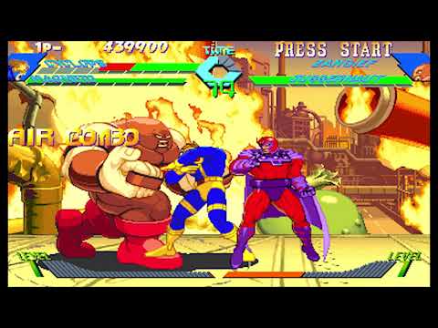 X-Men vs Street Fighter ( Arcade ) - Cyclops / Magneto Playthrough ( Mar 10, 2018 )