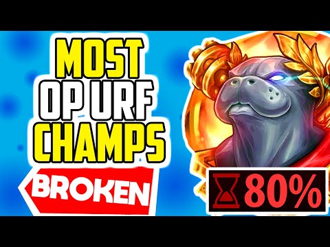 TOP 10 MOST OP URF CHAMPS 2020 - league of legends