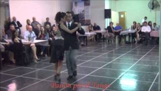 YANINA BASSI y LUCAS AMEIJEIRAS Bailando la Milonga POR LA HUELLA en FLOREAL MILONGA