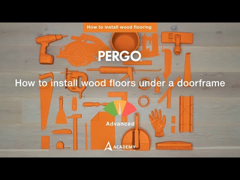 How to install wood floors under a doorframe | Tutorial by Pergo