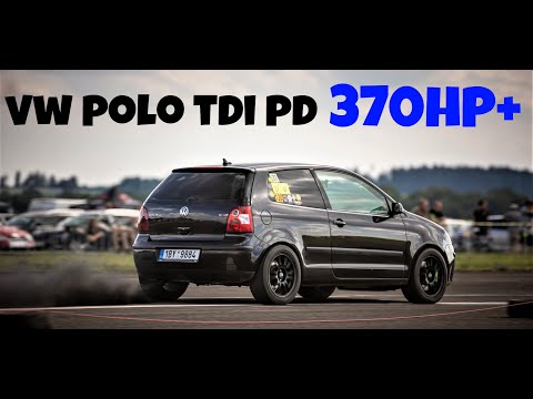 VW POLO TDI PD 370HP+  FAST FWD  - TURBO 2570 @ CZ DRAG RACING 1/4MILE @ DIESELPOWER TDI |VORY TDI