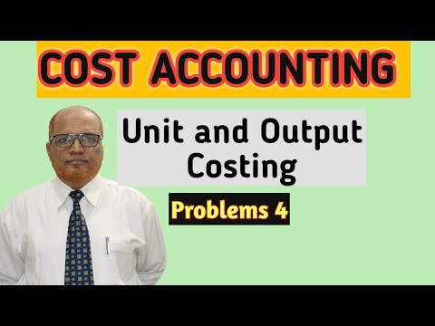 Cost Accounting I Unit and Output Costing I Introduction Theory I Khans Commerce Tutorial I
