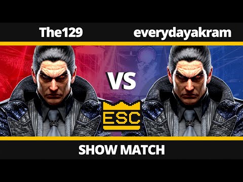 ESC 55 - Show Match - The129 Vs. everydayakram - Kazuya Mirror Match - Tekken 8 UK Local Tournament