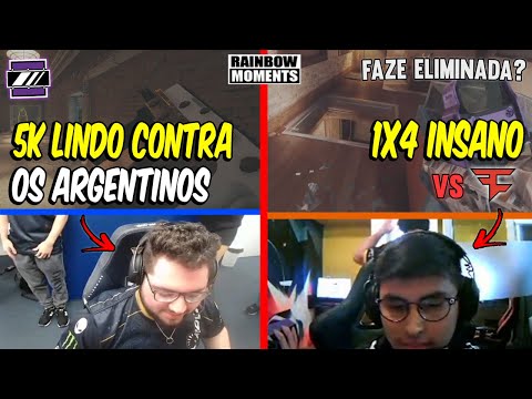 5K MONSTRO DO PALUH, 1x4 INSANO DO ION, FAZE ELIMINADA? 4K DO MUZI - MELHORES MOMENTOS ELITE SIX R6