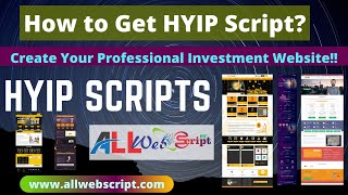 #allwebscript #hyip #ptc How to get HYIP script? | How to make investment/HYIP website? GC Script.