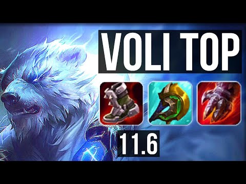 VOLIBEAR vs GNAR (TOP) | Rank 3 Voli, 11/2/6, Godlike, Rank 23 | BR Challenger | v11.6