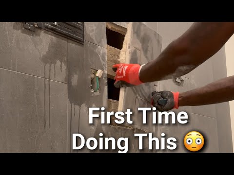 First time doing a 65” Samsung Frame on tile (full video)