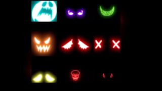 Neon wings demon face monster face effects and mor