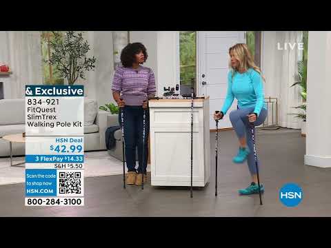 FitQuest SlimTrex Walking Pole Kit