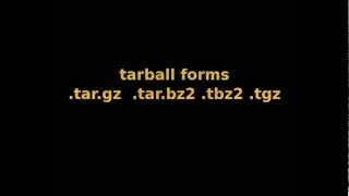 Tarball make and Install Linux tar.gz tgz tar.bz2 tbz2