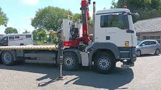 Camion porte-voitures MAN TGS 35.360 8x2 - Hiab 16 TM Kraan, Machine transporter, Oprijwag à vendre - Image 4 | Autoline SN Camion porte-voitures MAN TGS 35.360 8x2 - Hiab 16 TM Kraan, Machine transporter, Oprijwag | Image 4 - Autoline