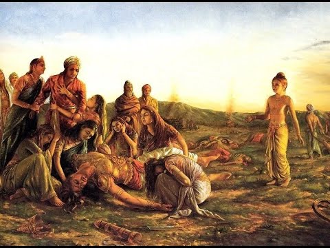 SB 7.2.20-38 - Yamaraja, in the form of a child, instructs the bereaved relatives of King Suyajna.