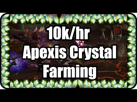 WoW: Apexis Crystal 10k/hr Farming Guide The Iron front - Tanaan Jungle - Patch 6.2