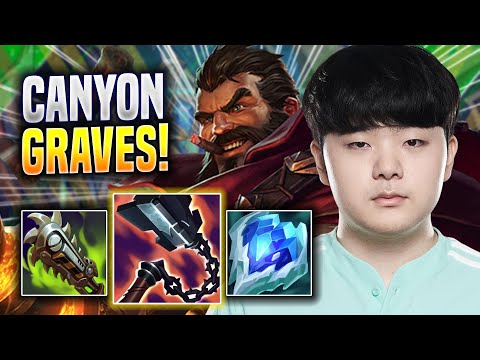 CANYON TRIES NEW GRAVES BUILD! - DK Canyon Plays Graves JUNGLE vs Pantheon! | Season 2022