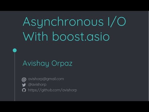 Boost.Asio, CoreCpp on May18