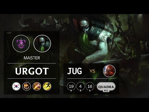 Urgot Jungle vs Gragas - KR Master Patch 9.6