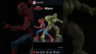 SHF Hulk & Spidey #spidermanbrandnewday #spiderman #hulk #shfiguarts #bandainamco #tamashiinations