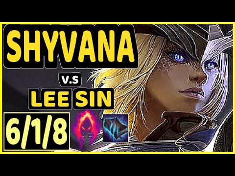 HARU (SHYVANA) vs LEE SIN - 6/1/8 KDA JUNGLE CHALLENGER GAMEPLAY - KR