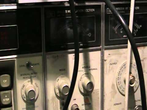 CB radio test bench rx receive side before the move Sencore CB-42